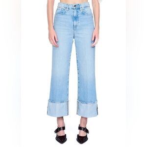 VIAVIA The High + Wide Cuff Jean in Barcelona